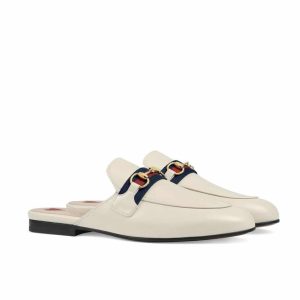 Gucci Women’S Princetown Leather Slipper White