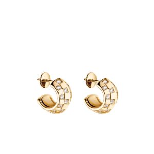 LOUIS VUITTON LE DAMIER DE EARINGS YELLOW GOLD Q16521