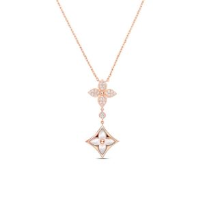 Louis Vuitton Color Blossom Double Star Necklace Q94676