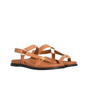 CELINE MAUD SANDAL WITH TRIOMPHE LIGHT CARAMEL 362225042C 04IC