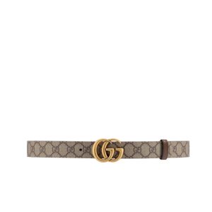 Gucci GG Marmont Reversible Belt Brown Leather 659416 92TIC 8358