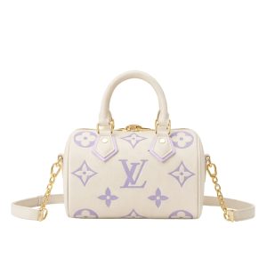 Louis Vuitton Speedy Bandoulière 20 Bag Off White And Lavender 20Cm