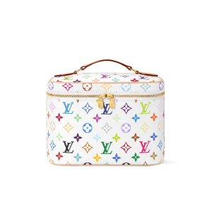 Louis Vuitton X Takashi Murakami Nice BB Multicolored White 24Cm M28340