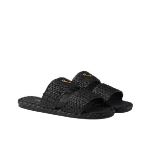 PRADA RAFFIA SLIDES BLACK 1XX749 027 F0002 F 020