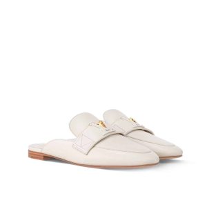 LOUIS VUITTON MARE OPEN BACK LOAFER WHITE