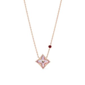 LOUIS VUITTON COLOR BLOSSOM BB STAR NECKLACE RED GOLD