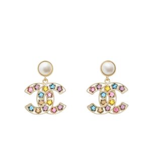 CHANEL COLORFUL STAR EARINGS ABF197 B19940 NAFQF