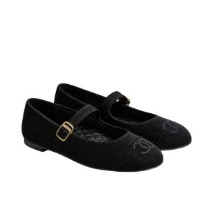 Chanel Mary Jane Ballet Flat Black