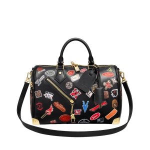 Louis Vuitton Speedy Soft 30 Pillow Bag Black 30Cm M26079