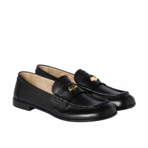 MIUMIU LEATHER LOAFERS BLACK 5D398E 248 F0002 F 010