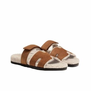 Hermes Chypre Sandal Smoky Brown And Ecru H222929ZHE5420