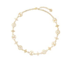 Louis Vuitton LV Lace Necklace Gold M01057