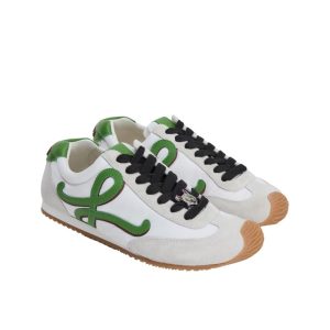 Loewe Ballet Runner 2.0 Grass Green And Dark Orang