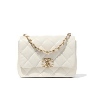 Chanel Mini Flap Bag And Gold Hardware Light Beige 20Cm