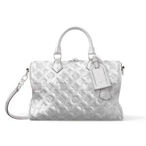 Louis Vuitton Speedy Soft Bandoulière 30 Monogram Silver 30Cm N89437