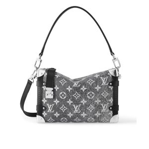 Louis Vuitton MM Side Trunk Bag Denim Gray 23Cm M21460