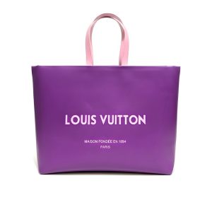 Louis Vuitton MM Shopper Tote Bag Violet 41Cm