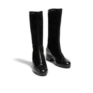 CHANEL MÉTIERS DART HIGH BOOTS BLACK G46591 B21102 94305