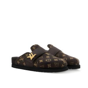 Louis Vuitton Lv Cosy Flat Comfort Clog Brown