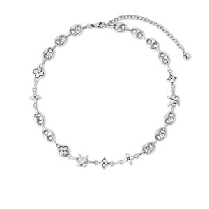 Louis Vuitton Lv Sailor Medium Chain Necklace Silver M03189