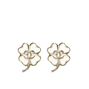 Chanel Stud Earrings In Gold Metal With Resin Hardware Abf317 B19851 Nafgv