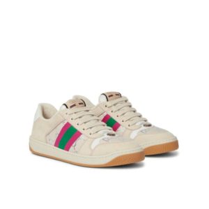 Gucci WMNS Screener White GG Lamé