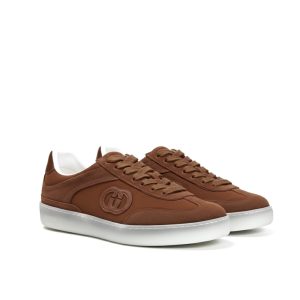 Gucci Men G75 Sneaker Light Brown Suede