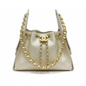 Chanel 25 Small Handbag Light Yellow 26Cm