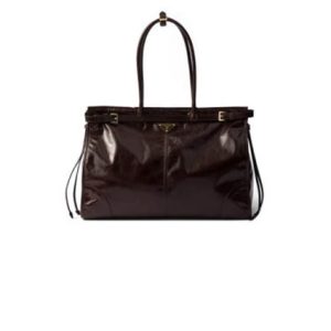 Prada Bonnie extra-large leather handbag(HIGH-END GRADE)