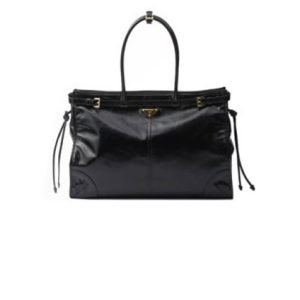 Prada Bonnie extra-large leather handbag(HIGH-END GRADE)