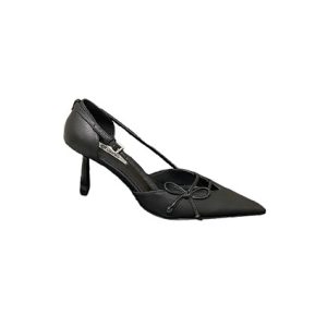 Prada Open-side leather pumps