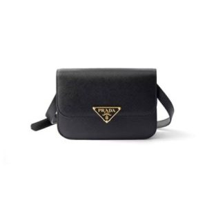 Prada Saffiano leather flap shoulder bag(HIGH-END GRADE)