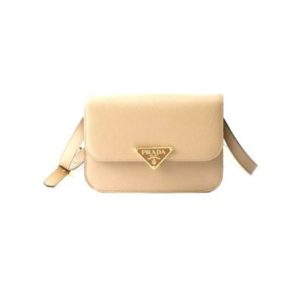 Prada Saffiano leather flap shoulder bag(HIGH-END GRADE)