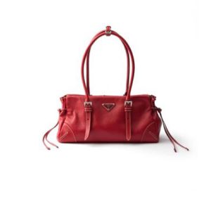 Prada Bonnie medium antiqued leather tote bag(HIGH-END GRADE)