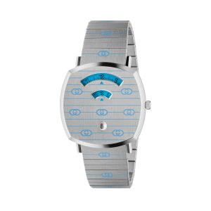 Gucci Grip Watch Blue Enamel 38Mm