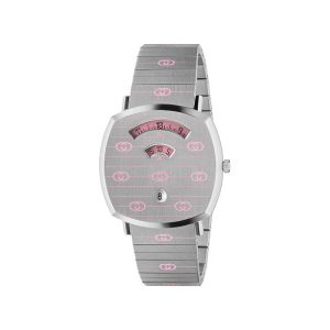 Gucci Grip Watch Pink Enamel 38Mm