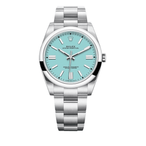 Rolex Oyster Perpetual Watch 41Mm Turquoise Dial
