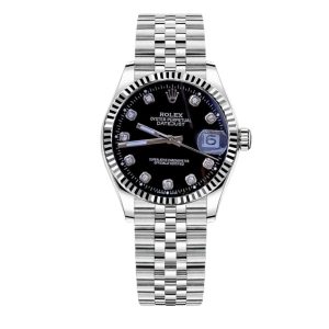 Rolex Datejust 31 White Gold With Black 40Mm