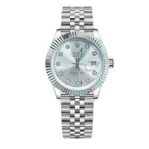 Rolex Datejust Silver Watch 41Mm