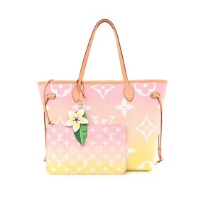 Louis Vuitton Neverfull MM By The Pool Monogram Giant Yellow Pink 31Cm M45680