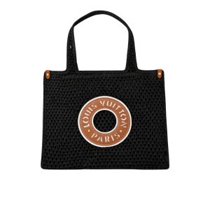 Louis Vuitton Onthego MM Raffia Black 37Cm