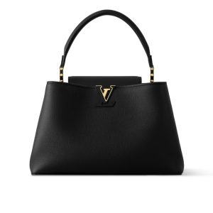 Louis Vuitton Capucines MM Souple Black 33Cm M14370