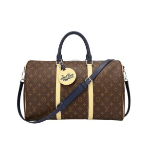 Louis Vuitton Keepall Bandoulière 50 Monogram Canvas Light Yellow 45cm