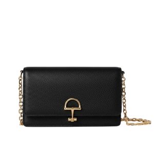 Gucci Half Horsebit Wallet On Chain Black 20Cm