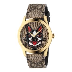 Gucci G Timeless Boston Terriers 38Mm
