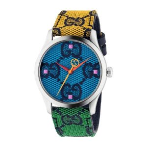 Gucci Multicolor G Timeless Blue Dial 38Mm
