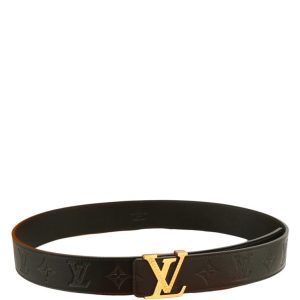 LOUIS VUITTON'S SHADOW 40MM REVERSIBLE BELT GOLD BUCKLE