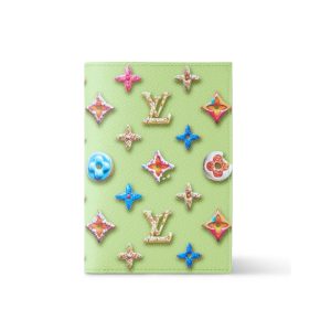 Louis Vuitton Passport Cover Monogram Donuts Green 14Cm M28039