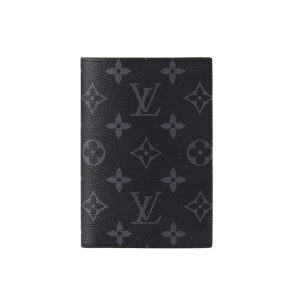 Louis Vuitton Passport Cover Monogram Eclipse Black 14Cm M64501