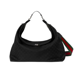 Gucci Brera Large Crossbody Bag Black 46Cm 864485 FAFWA 1053